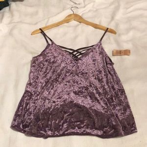 American Eagle velvet tank top